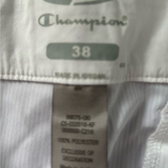NEW Champion Blue white Pinstripe Athletic Shorts Size 38 - Picture 8 of 8